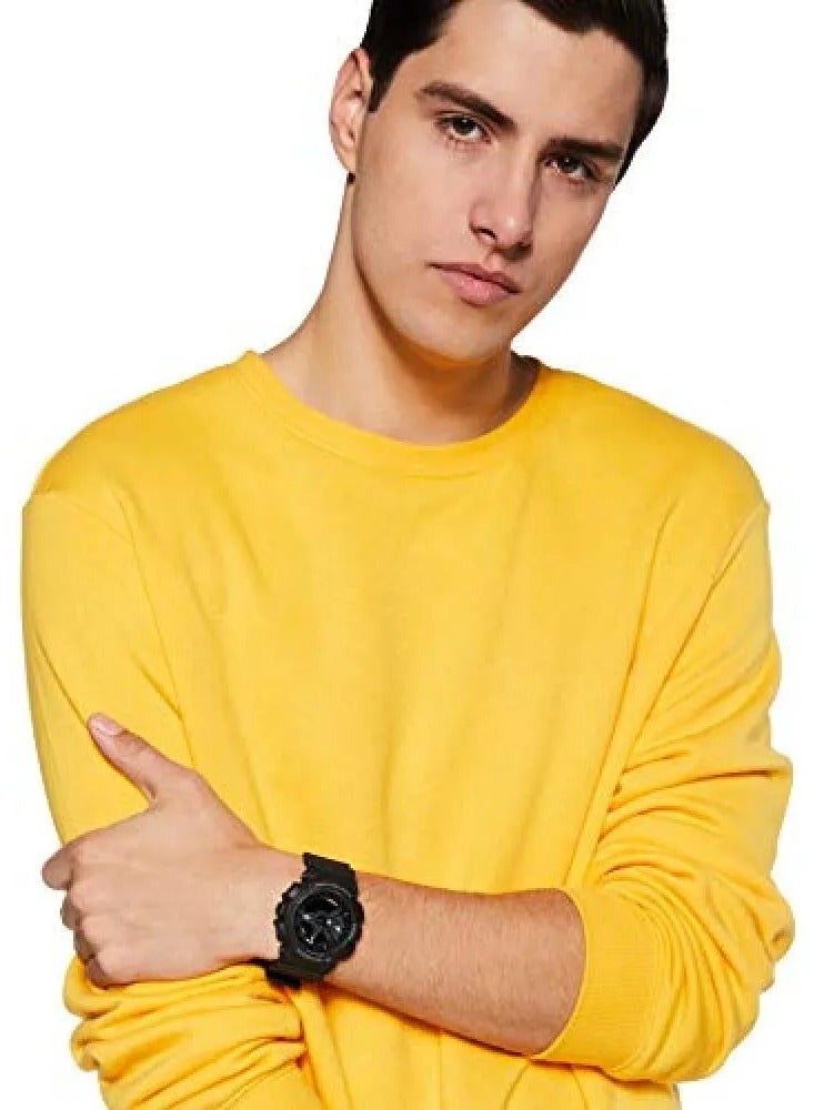 شوك ساعة كاسيو جي شوك للرجال، تناظرية/رقمية، توقيت عالمي، مينا سوداء، GA-110-1B - Image 2